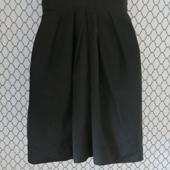 BCBGeneration Black Sleeveless Beaded Pleated Mini Dress - Size 2 - Picture 6 of 8